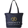 Panama zippered tote bag