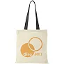 Nevada 100 g/m² cotton tote bag coloured handles - Bullet