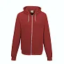  Siva zip hoodica - 225 g/m² - Just Hoods