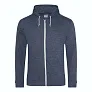 Siva zip hoodica - 225 g/m² - Just Hoods