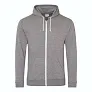  Siva zip hoodica - 225 g/m² - Just Hoods