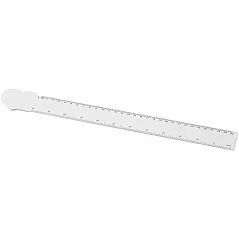 30 cm ravnalo od reciklirane plastike s oblikom srca