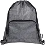Ash GRS recycled foldable drawstring bag 7L - Bullet