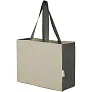 Pheebs 18L torba od recikliranog pamuka s umetkom i kontrastnim stranama 190 g/m²