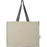 Pheebs 18L torba od recikliranog pamuka s umetkom i kontrastnim stranama 190 g/m²