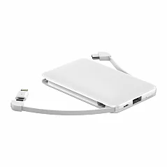 Prijenosna baterija 5000 mAh s ugrađenim kablovima