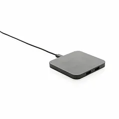 RCS bežični punjač 10W s USB ulazima od reciklirane plastike - XD Collection