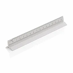 aluminijsko trokutasto ravnalo 15 cm - XD Collection