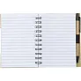  Memo holder, notebook, sticky notes, ball pen