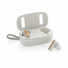 RCS recycled plastic & FSC® bamboo TWS earbuds - XD Collection