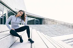 Ženska cool fit 1/2 zip majica - Just Cool