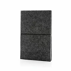 A5 notes s mekanim koricama od GRS certificiranog recikliranog filca - XD Collection