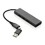  Terra hub s 3 USB ulaza izrađen od RCS recikliranog aluminija - XD Xclusive