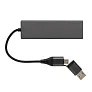  Terra hub s 3 USB ulaza izrađen od RCS recikliranog aluminija - XD Xclusive