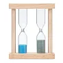 BI Set of 2 wooden sand timers