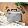 TAPLA RPET felt zippered laptop bag