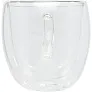 Manti 2-piece 250 ml double-wall glass cup with bamboo coaster - Seasons