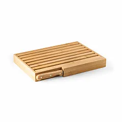 Bread board with knife
