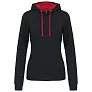  LADIES’ CONTRAST HOODED SWEATSHIRT - Kariban