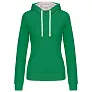  LADIES’ CONTRAST HOODED SWEATSHIRT - Kariban
