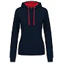 LADIES’ CONTRAST HOODED SWEATSHIRT - Kariban