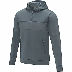 men's half zip anorak hooded sweater - Elevate
