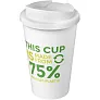 Americano® Eco 350 ml recycled tumbler with spill-proof lid