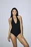  WOMEN'S COTTON SPANDEX HALTER BODYSUIT - American Apparel