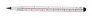 Ruloid inkless pen with ruler