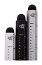 Ruloid inkless pen with ruler