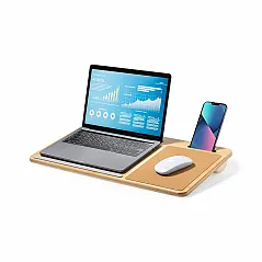 Stolni organizator od bambusa, stalak za laptop, stalak za telefon, podloga za miš od pluta
