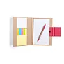  Memo holder, notebook approx. A5, sticky notes, ball pen