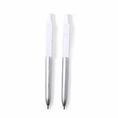 Recycled aluminium writing set, ball pen and roller ball pen