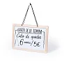  Writing board, erasable marker with felt eraser, chalk