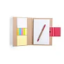  Memo holder, notebook approx. A5, sticky notes, ball pen