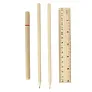  School set, pencil case, 2 pencils, ball pen, notebook, ruler, eraser and pencil sharpener
