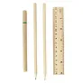  School set, pencil case, 2 pencils, ball pen, notebook, ruler, eraser and pencil sharpener