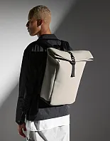 Matte PU rolltop laptop ruksak - Bagbase