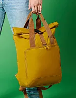 Roll-top reciklirani laptop ruksak - Bagbase