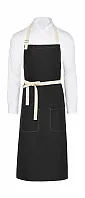 SANTORINI Contrasted Bib Apron with Pocket - SG Accessories - BISTRO (Ex JASSZ Bistro)
