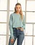  Ženski skraćeni hoodie od flisa - Bella+Canvas