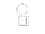 TABLET metal key holder