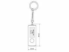 aluminium key holder with LED lamp