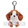 Polly Plush dog, hanger