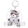 Ollie Plush cat, keyring
