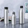  Recycled aluminium sports bottle 400 ml, carabiner