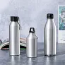  Recycled aluminium sports bottle 400 ml, carabiner