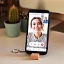 KEYHOLD bamboo keyring with phone stand