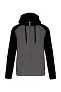  UNISEX TWO-TONE ZIPPED HOODED FLEECE JACKET - Proact