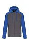  UNISEX TWO-TONE ZIPPED HOODED FLEECE JACKET - Proact
